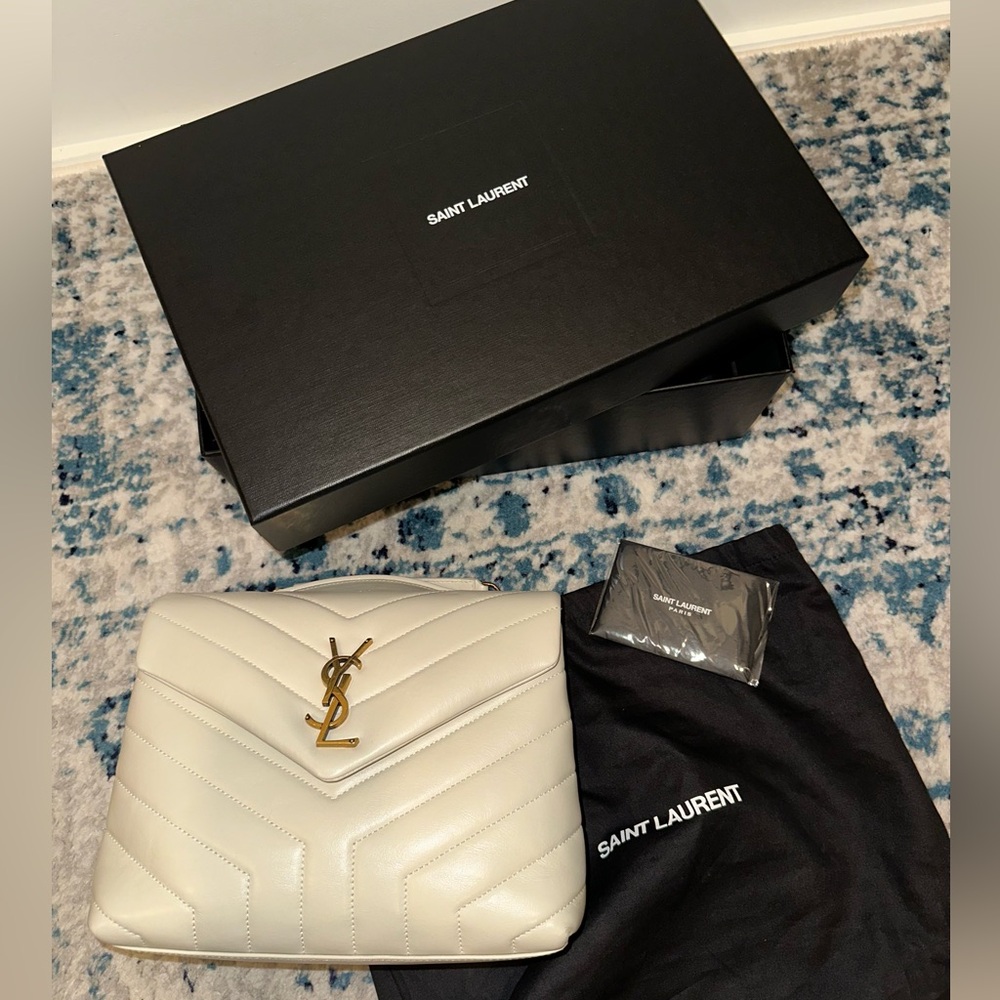 Saint Laurent Ivory Small LouLou